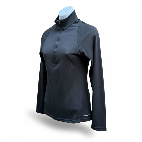 Patagonia Black Capilene2 Light Silkweight Zip-Neck Baselayer L/S Top‎ | Size XS - Picture 3 of 8